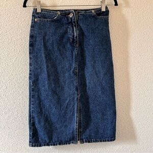 D’Mode Classix Vintage Midi Denim Skirt Women Size 1